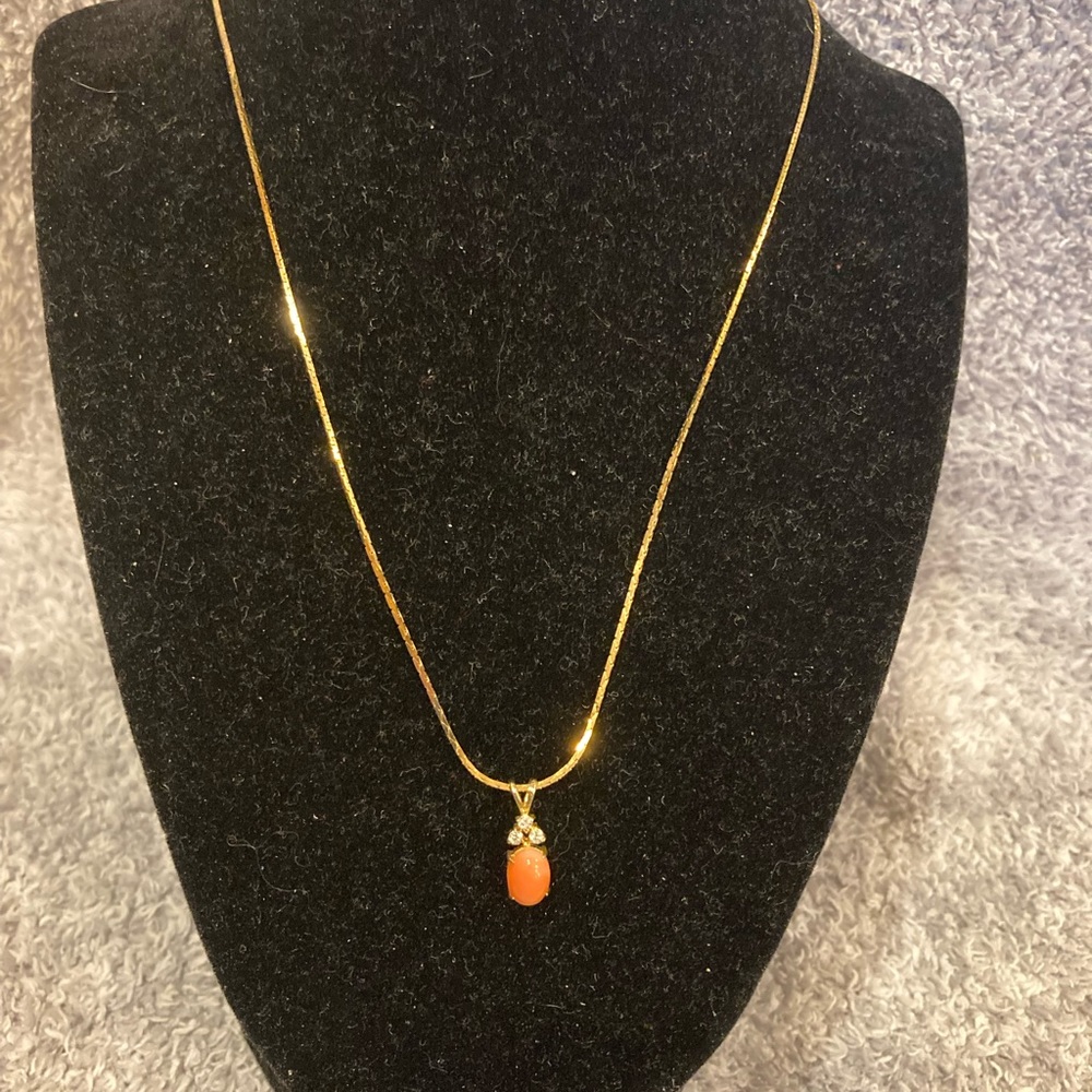Pretty necklace on long chain